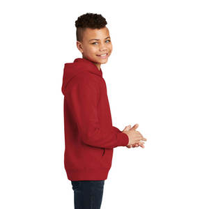Sudadera con capucha de lana cepillada suave unisex para niños, sudadera clásica informal de otoño bordada para niños o niñas - Product Image 3