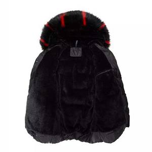 Blouson matelassé réversible imperméable noir pour homme 2025 – Vêtement de sport respirant en toile avec capuche en fourrure – Collection Hiver High Street - Product Image 4