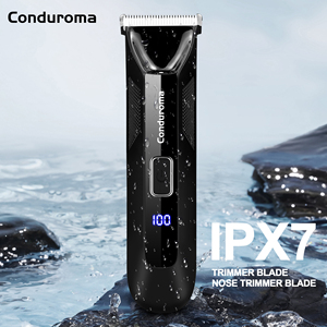 Afeitadora Eléctrica Recargable 2 en 1 Conduroma, Resistente al Agua IPX7, para Vello de Nariz, Brazos, Piernas y Pubis, Kit de Depilación Corporal - Product Image 3