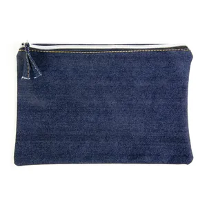 Astuccio Organizzatore per Trucchi Personalizzato in Cotone Denim - Product Image 4