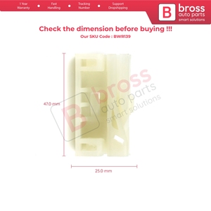 BWR139 Kit de réparation de lève-vitre avec clips de glissière pour porte avant droite Vito Viano Mixto V Class MK2 W639 2003-2010 6397200146 - Product Image 5