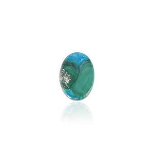 อัญมณีคริสโซโคลลาธรรมชาติรูปวงรี145Cts 22ชิ้นสำหรับการทำเครื่องประดับ - Product Image 4