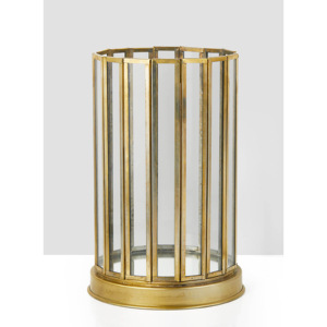 Porte-bougie en verre et laiton de style classique tendance, forme de pilier, design personnalisable fait à la main pour les événements, les mariages - Product Image 5