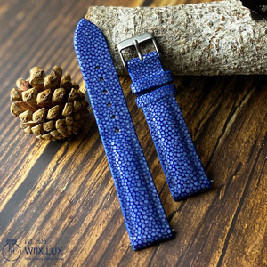 Vente en gros de bracelets de montre en cuir Stingray de haute qualité personnalisés, remplacement du bracelet en cuir à dégagement rapide - Product Image 4
