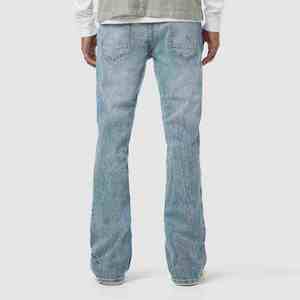 Most Popular <b>Men's</b> Denim Pant Breathable New Design <b>Flared</b> Fit Casual Wear Denim <b>Jeans</b> Pant - Product Image 3
