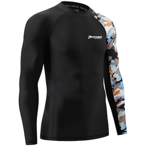 Rashguard pour homme, écologique, à séchage rapide, léger, respirant, en polyester/nylon, confortable pour l'entraînement sportif en salle de sport - Product Image 3