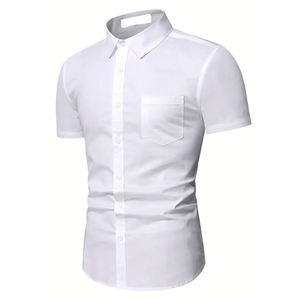 Chemise de travail mécanicien 2026 avec logo personnalisé, polyester fluorescent haute visibilité, durable, lavable, coupe confortable - Product Image 2