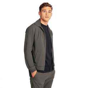 Personnalisé Hommes Enduit Camouflage Lâche Imperméable Coupe-Vent Avant Veste Demi-Zip Streetwear Décontracté pour la Saison de Printemps - Product Image 5