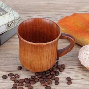 Tasse en bois rustique faite à la main avec texture naturelle pour les amateurs de café et de thé au prix de gros par CRAFT ZONE EXPORT - Product Image 2