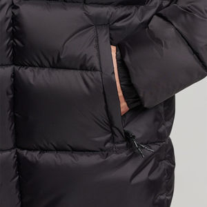 2021 OEM Heavy Best Bubble Long Hooded Black Longline Parka Coat Custom Men Shiny Puffer Jacket para hombres - Product Image 6