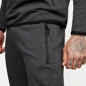 Chándales de invierno de gran tamaño gruesos lisos de algodón y poliéster para hombre de alta calidad personalizados - Product Image 4