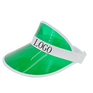 Chapeau de protection solaire en plastique pvc vert en gros Chapeau de pare-soleil pour vélo Chapeau de sport - Product Image 6