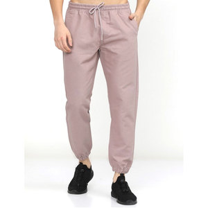 Nuevo estilo logotipo personalizado hombres deportes Joggers pantalones de chándal 100% algodón gimnasio desgaste patrón sólido Pantalones deportivos largos para la venta - Product Image 2