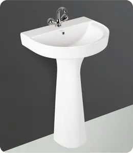 Free Standing Ceramic Stand Pedestal Sink Basin Sanitary Floor Wall Mounted Pede Hand Wash Basin Full