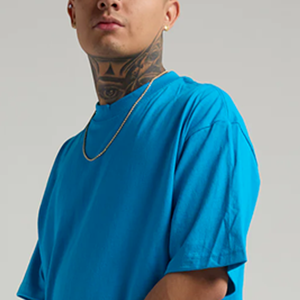 T-shirts décontractés pour hommes en coton 100% premium, coupe ample, col rond, manches courtes, style hip-hop, doux et respirants, 230g, 2025 - Product Image 2