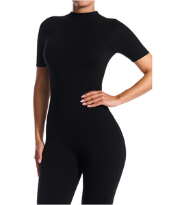 จั๊มสูทโยคะลำลองคุณภาพสูงสำหรับผู้หญิง เหมาะสำหรับงานปาร์ตี้ ฤดูใบไม้ผลิ สีสันปรับแต่งได้ สวมใส่สบาย ทนทาน ระบายอากาศได้ดี - Product Image 4