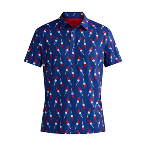 Polos de moda estampados para hombre hechos en fábrica, polos elegantes informales de diseño personalizado para hombres de Bangladesh - Product Image 5