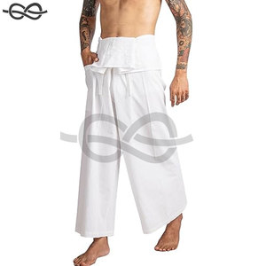 กางเกง hakama กางเกงญี่ปุ่นแบบดั้งเดิมปรับได้และมีสไตล์สำหรับการทำสมาธิโยคะเต้นศิลปะการต่อสู้ - Product Image 2