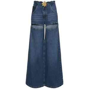 Jeans en denim ample surdimensionné, taille mi-haute, coupe régulière, texture en denim doux, construction durable, écologique, imperméable pour la ville - Product Image 6