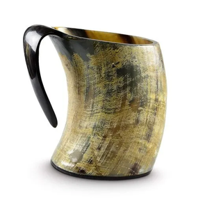 Elegante Taza de Cuerno de Búfalo Tallada, Taza de Cuerno de Alta Calidad y Artículos para Beber con Logotipo Personalizado - Product Image 1