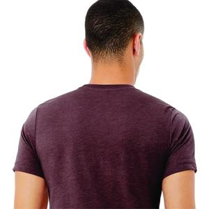 2025 nuevo diseño de alta calidad de algodón y fibra de bambú para hombres camiseta lisa con cuello redondo impresa en blanco - Product Image 6