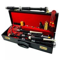 Obexa Great Highland Bagpipe with Silver/Nickel Plated Mounts Powder Coated Wood Customizable Size & Color