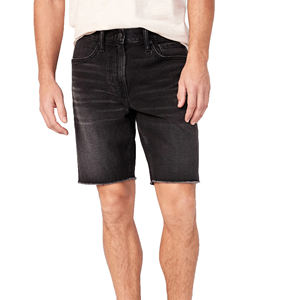 กางเกงยีนส์ขาสั้นของผู้ชายกางเกงขาสั้นแบบวินเทจทรงเรียวดีไซน์แบบย้อนยุคแบบลำลอง - Product Image 1