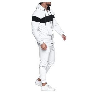 Ensemble sweat à capuche et sweat-shirt à coupe ajustée pour hommes % coton Training Jogging Tracksuits avec broderie Unisexe Taille XL - Product Image 4