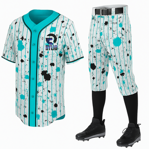 ชุดเครื่องแบบชุดกีฬาเบสบอลชุดเจอร์ซีย์และกางเกงผลิตตามสั่งสำหรับโรงเรียนวิทยาลัยหรือสโมสรการแข่งขันกีฬา - Product Image 4