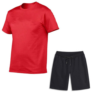 กางเกงขาสั้นผู้ชายฤดูร้อนชุดเสื้อยืดสบายสำหรับผู้ชาย - Product Image 5