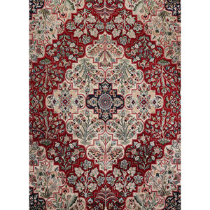 Tapis en laine noué à la main Aalam Blue Pae-5756 9x12 rectangulaire à motif médaillon pour la décoration de la maison, du salon ou de l'couloir - Product Image 3