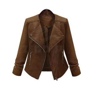 Vente en gros Veste en cuir pour femme à la mode Veste en cuir PU pour femme Veste en cuir de haute qualité - Product Image 1