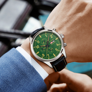 Reloj Cronógrafo <span class=keywords><strong>Parnis</strong></span> para Hombre, Caja de Acero Inoxidable de 43 mm, Diseño Deportivo con Cristal de Zafiro y Movimiento de Cuarzo Miyota - Product Image 3