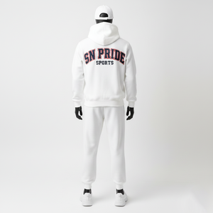 Wholesale Price Customized Casual Solid <b>Men</b> Tracksuit Long Sleeves High Quality Embroidery Breathable 100% Cotton - Product Image 2