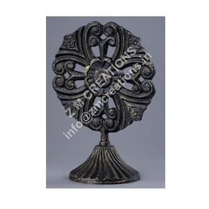 Jarrón de escultura de Metal de Color antiguo personalizable, decoración de escritorio de Villa de Hotel de gama alta, decoración de centros de mesa de lujo para el hogar - Product Image 1