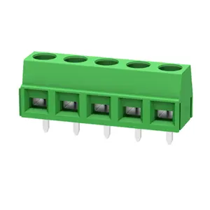 PCB Terminal Block 5.00mm Pitch IP20 17.5A 250V Copper Alloy 2~12P Sn Plated Screw-Type CM-127-5.0 Spring Connectors & Terminals