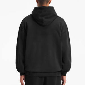 Sudaderas con capucha para hombre 100% algodón personalizado caída hombro sudaderas con capucha bolsillos funcional jersey de gran tamaño sudaderas con capucha de peso pesado para hombres - Product Image 1