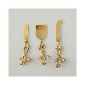 Stainless Steel Loop Design Handle Gold Plated Cheese <b>Set</b> stainless steel cheese <b>set</b> Stainless Steel Cheese <b>Set</b> - Product Image 5