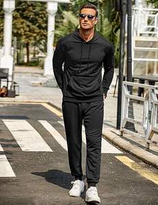 Stylish <b>men</b> tracksuit set slim fit jogging outfit fashion sportswear comfortable breathable gym training suit for daily wear - Product Image 2
