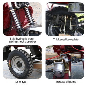 Triciclo de carga personalizable, triciclo de gasolina, carga para suministro de Rancho <span class=keywords><strong>y</strong></span> entrega de productos, motocicleta de 3 ruedas - Product Image 5