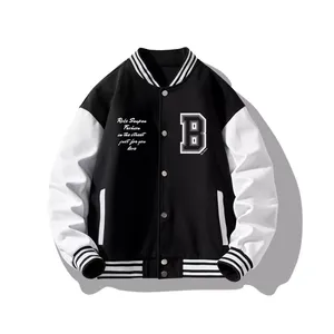 Custom Chenille Embroidery Patch <b>Men</b> <b>Baseball</b> <b>Jackets</b> Oversized Letterman <b>Mens</b> Varsity <b>Jackets</b> - Product Image 1