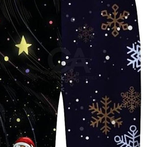 Pantalon de Noël pour femmes en coton coupe-vent, logo personnalisé, taille plus, style unique, pantalon de Noël pour femmes, Nouvel An - Product Image 6