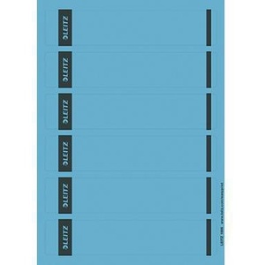 Leitz Self-Adhesive Finger Hole Blue Binder Spine Label 39 X 192mm 150 Labels/Pack Narrow/Short File Folder Accessory - Product Image 1