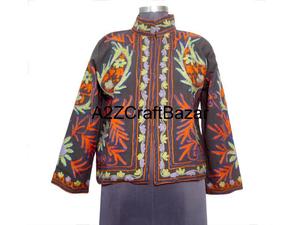 Chaqueta Bomber de Invierno para Mujer, Bordado Indio Suzani, Estampado Floral, 100% Algodón, Secado Rápido, Transpirable, Ecológica, Regalo - Product Image 3