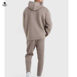 Ensemble Survêtement d'Hiver à Capuche Respirant Unisexe 100% Coton Personnalisé Couleur Unie Imprimé de Haute Qualité Vêtements Grande Taille - Product Image 5