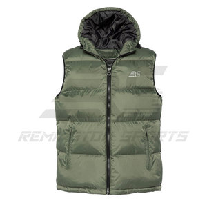 เสื้อกั๊กแขนกุดนุ่มน้ำหนักเบาลำลองสำหรับผู้ชายแจ็คเก็ตขนเป็ดแขนกุดสำหรับฤดูหนาวทำมืออาชีพ - Product Image 4