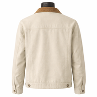 Veste en jean pour homme, coton lourd délavé, style streetwear, pour un usage quotidien