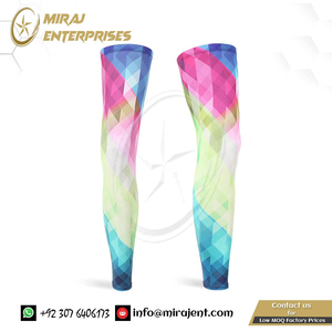 One Pair Sports Safety Quick Dry Leg Sleeves Anti UV Ice Silk Leggings <b>Cover</b> Cycling Leg Warmer Sports Leggings Running Soccer - Product Image 3