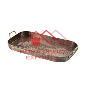 ถาดเสิร์ฟอาหารและคัพเค้กโลหะแบบทำมือดีไซน์แบบค้อนทำมือถาดเสิร์ฟเครื่องดื่มและคัพเค้กสำหรับโรงแรมบ้าน - Product Image 5