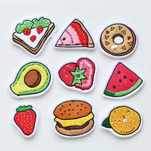 Parches de calor para planchar con bordado de comida bonita hamburguesa hecha a medida - Product Image 4